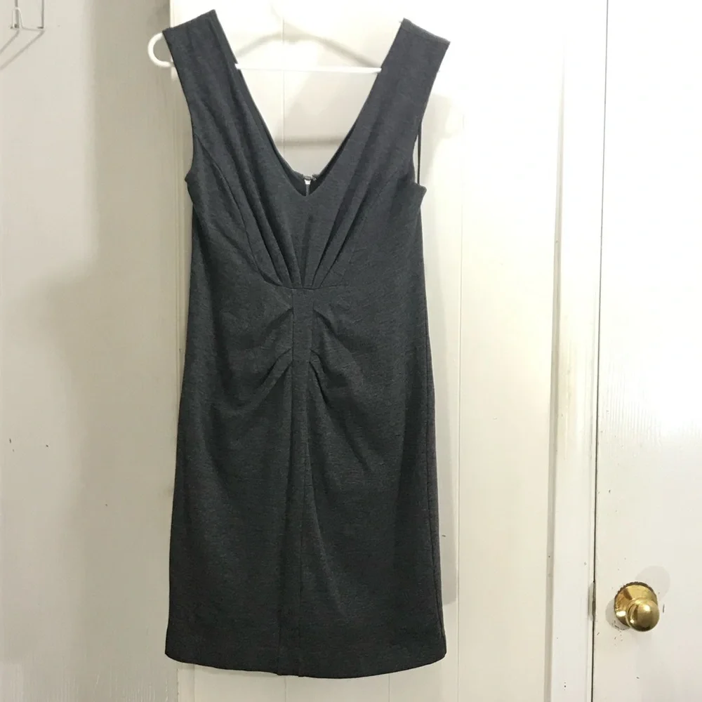 Express☀️Gray ruched dress - Picture 1 of 8